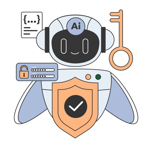 Access control system based on artificial vector image