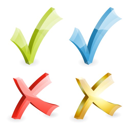 Check marks vector image