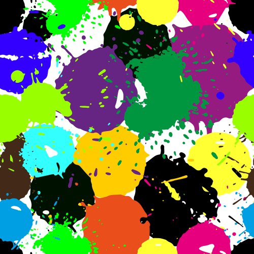 Colored blobs set vector image