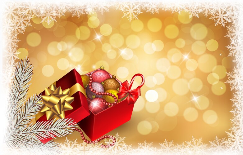 Holiday background with gift pink bow and ribbon Vector Image