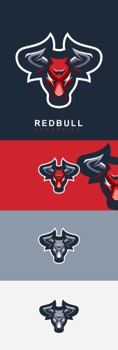 Red bull logo for your icon vector image