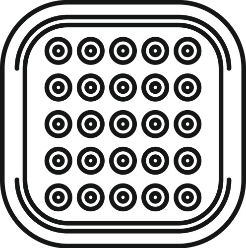 Professional studio led lighting panel on tripod Vector Image