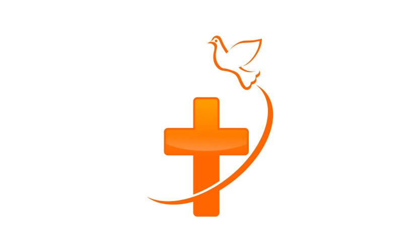 Christian Dove Symbol Vector Image
