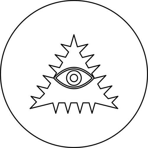 Masonic All-Seeing Eye Triangle Vector Image