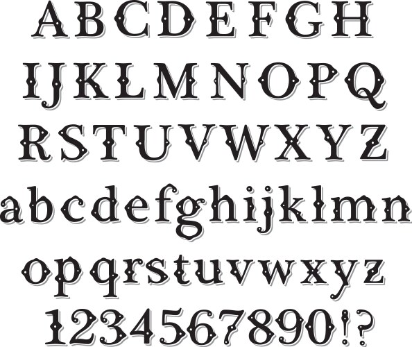 Vintage Chocolate Lettering Vector Image