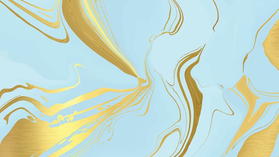 Blue white gold and black marble texture Vector Image