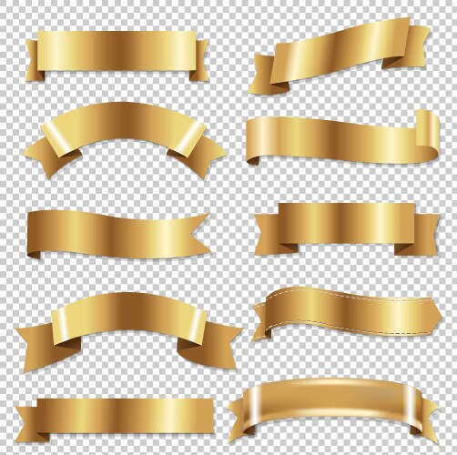 Complete set banners and ribbons Royalty Free Vector Image