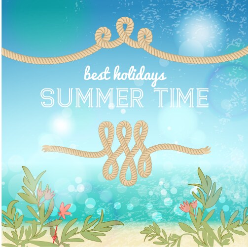 Happy summer holiday background Royalty Free Vector Image