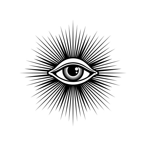 Illuminati Eye Magic Symbol Vector Image