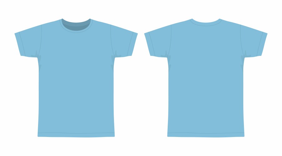 mens blue t shirt vector image