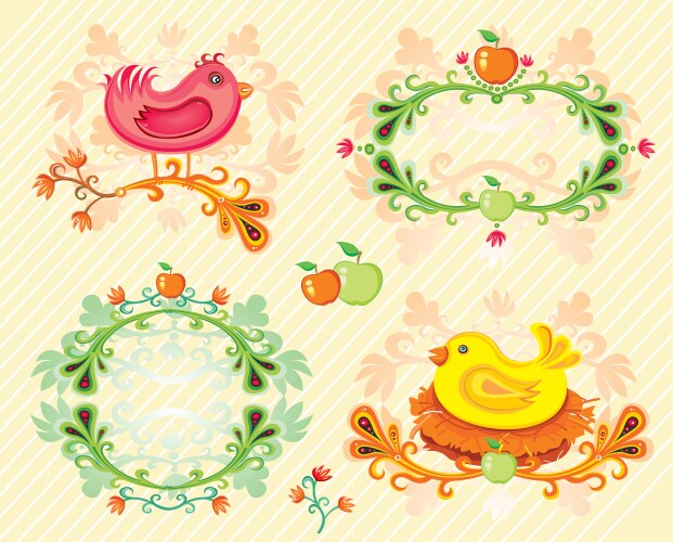 Autumn wooden frame Royalty Free Vector Image - VectorStock