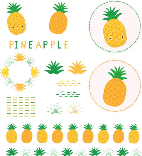 Pineapple clipart food Vector Images & Graphics for Commercial Use ...