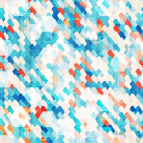 Abstract grunge blue cells seamless Royalty Free Vector
