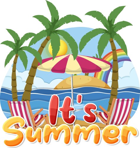 Summer vacation season trip Royalty Free Vector Image