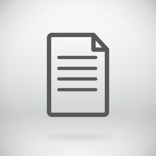 Flat new document open file symbol background vector image