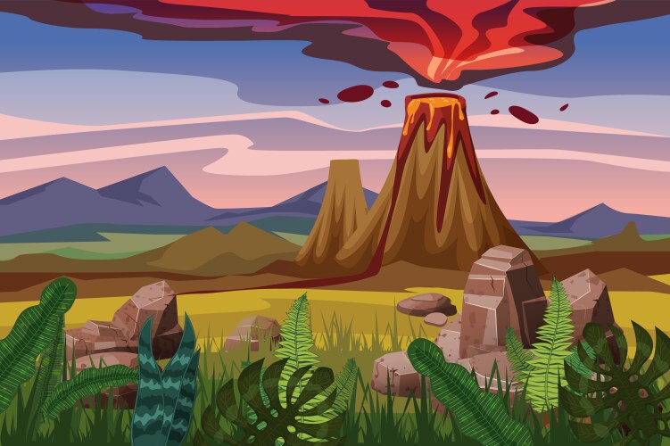 Volcano Cartoon Vector Images (over 5,200)