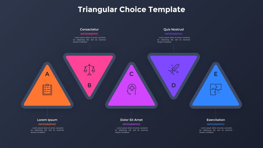 Modern infographic template vector image