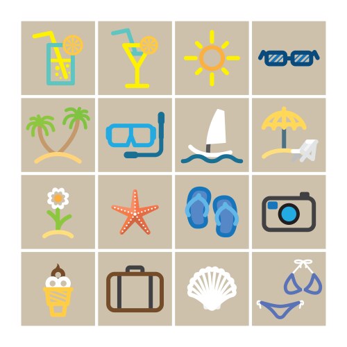 Seashell set Royalty Free Vector Image - VectorStock