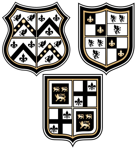 Royal Shield Emblem Vector Image