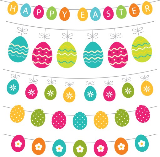 Easter set Royalty Free Vector Image - VectorStock