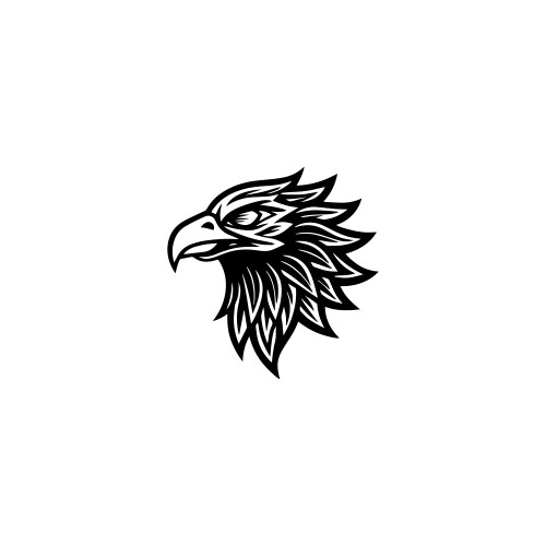 Eagle head icon logo Royalty Free Vector Image