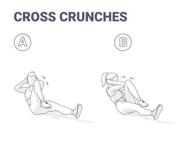 Bicycle Crunches Vector Images (41)