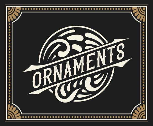 Western Badge Logo Template Vector Image