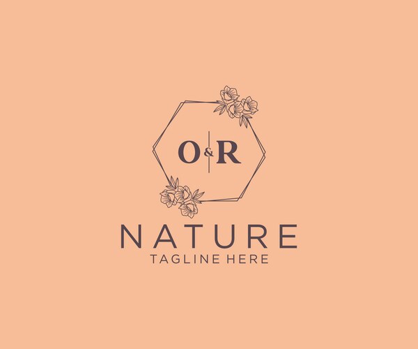Initial or letters floral frames botanical – Royalty-Free Vector ...