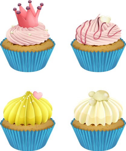 Cupcakes Royalty Free Vector Image - VectorStock