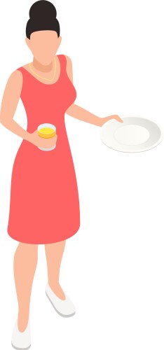 buffet service icon vector