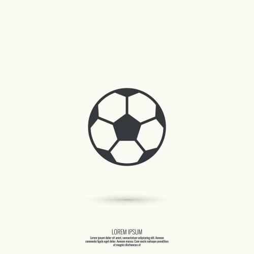 Icon soccer ball Vector Image