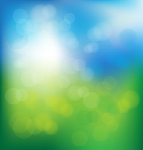 Abstract blue light bokeh blur background Vector Image