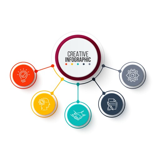Business data visualization Royalty Free Vector Image