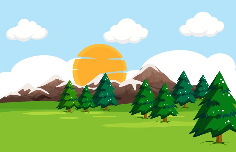 Nature tree on white background Royalty Free Vector Image