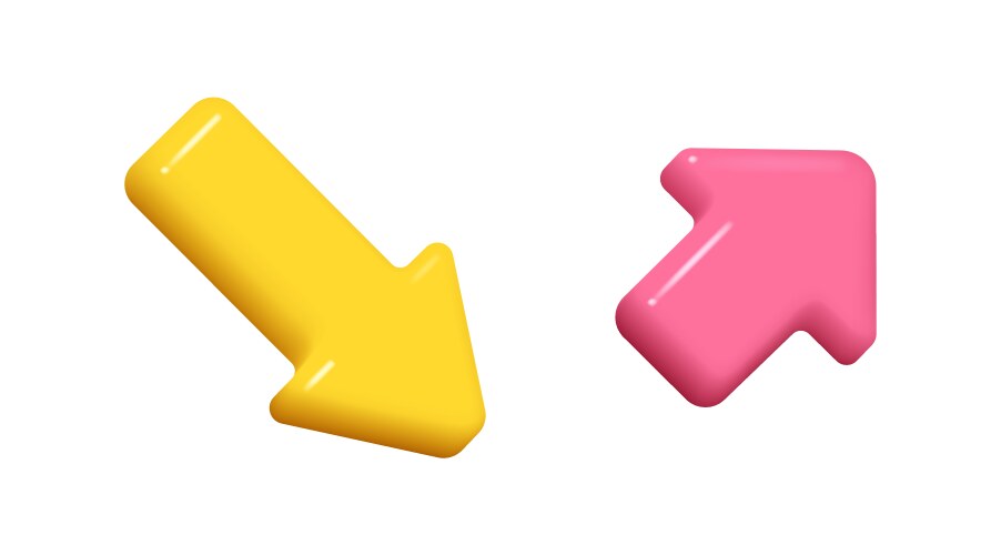 Arrow navigation pointer forward upward vector image