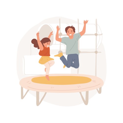 Playground trampoline icon isometric style Vector Image