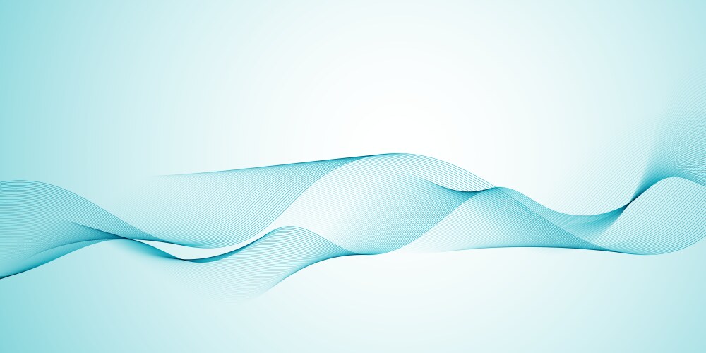 Banner with flowing waves design vector image