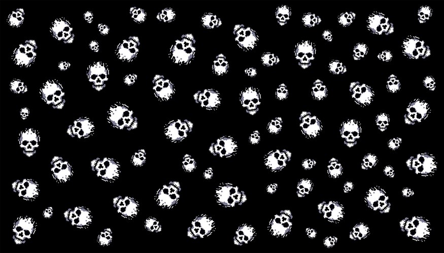 Pixel art human skull for game – Free Vector | VectorStock