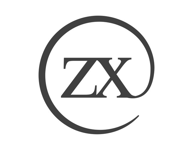 Logo letter zx Vector Images & Graphics for Commercial Use