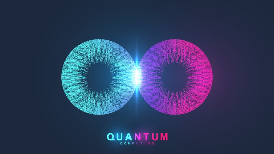 Quantum computing Royalty Free Vector Image - VectorStock