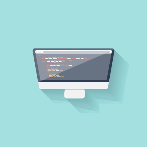 Online Programming & Coding Concepts vector image