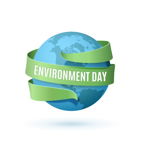 World environment day background vector image