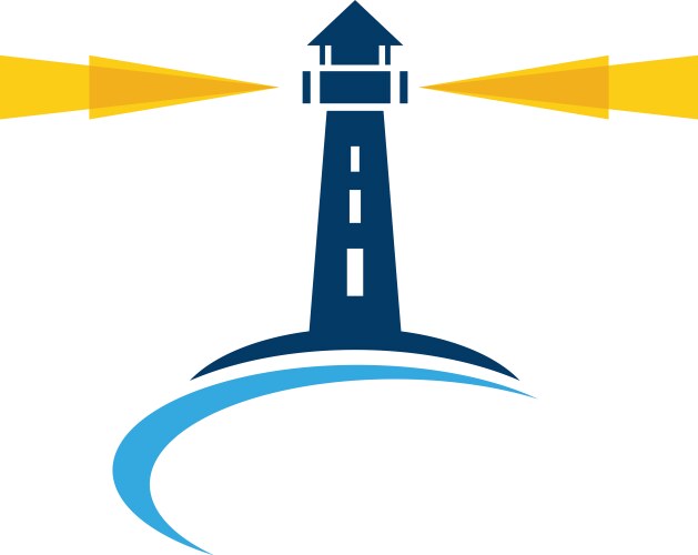 Lighthouse Logo Template Vector Image