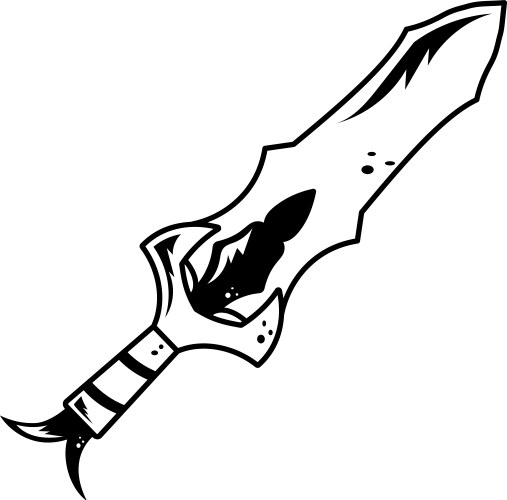 Magic dagger Royalty Free Vector Image - VectorStock