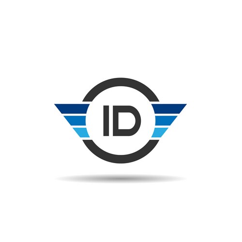Initial letter di logo template design – Royalty-Free Vector | VectorStock