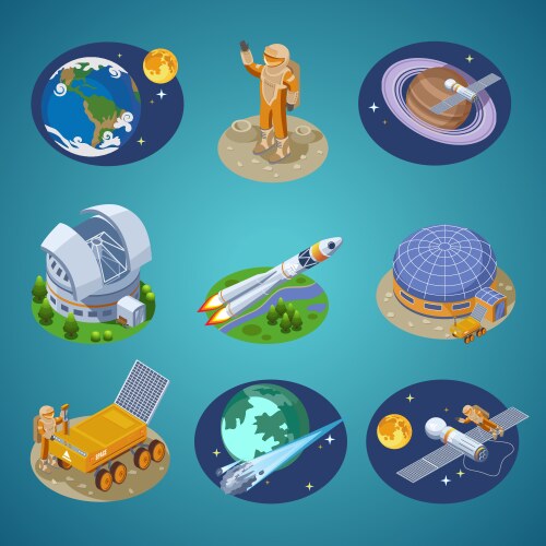 Space elements Royalty Free Vector Image - VectorStock