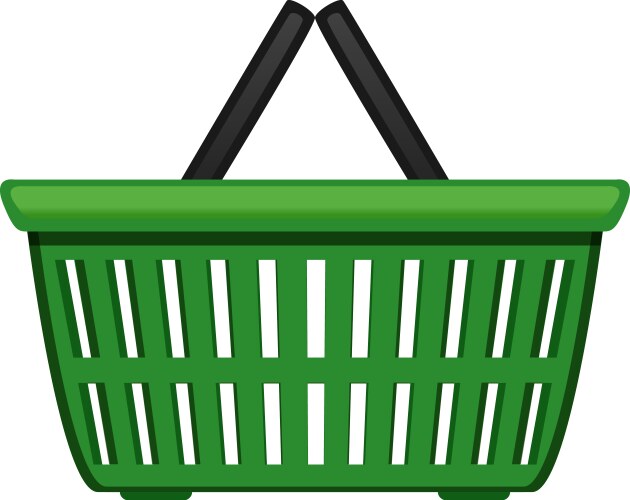 Red shopping basket icon 10eps Royalty Free Vector Image