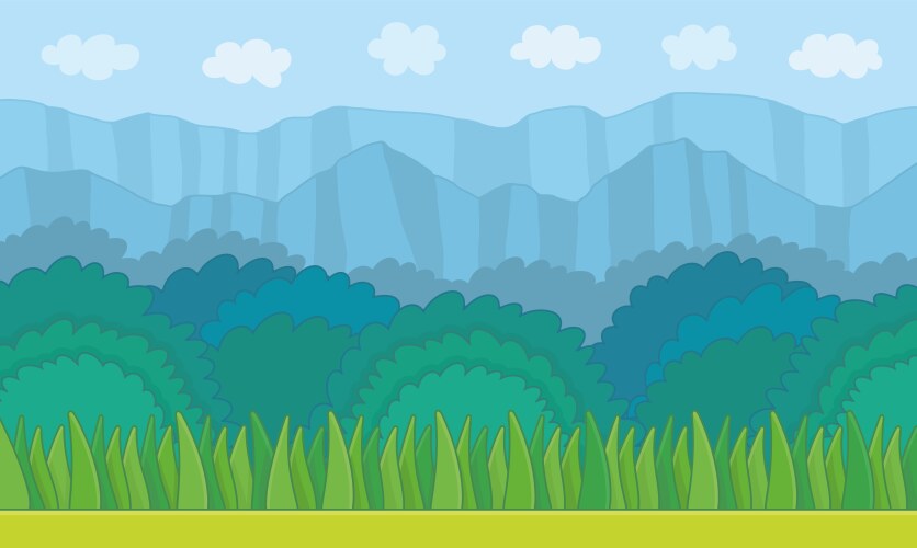 Nature landscape background Royalty Free Vector Image