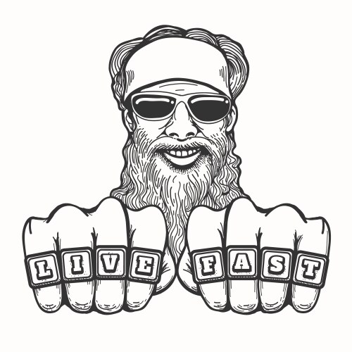 Bearded pharaoh Royalty Free Vector Image - VectorStock