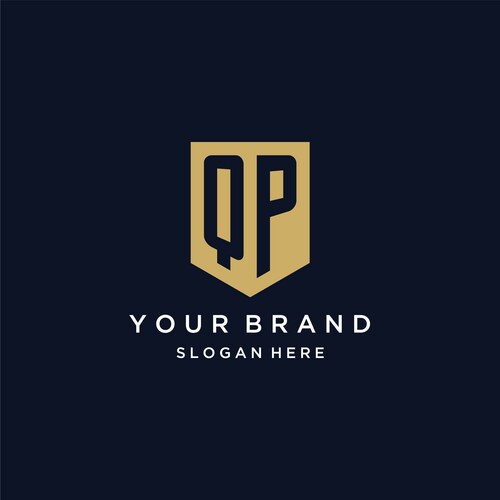 Me logo initial with shield shape design style – Royalty-Free Vector ...